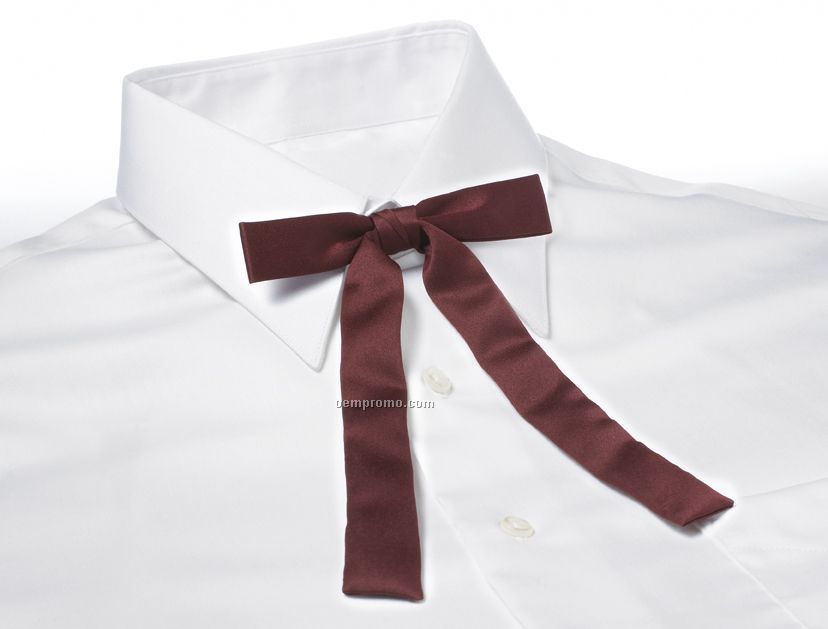 Kentucky Colonel Polyester Satin Clip-on Tie - Maroon
