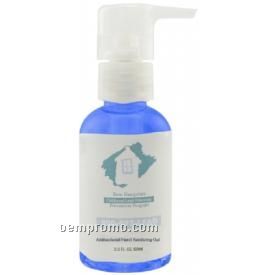 2 Oz. Blue Tint Antibacterial Gel Sanitizer In Pump Bottle