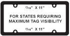 Dura-frame License Plate Frame (7/16"X11" Top & Bottom Imprint Area)