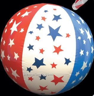 Inflatable Patriotic Stars Beach Ball