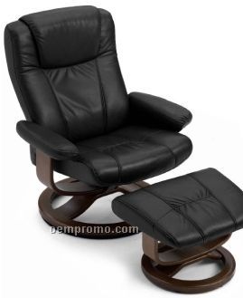Myers Recliner Chair W/ Ottoman (With Or Without Designer Logos)