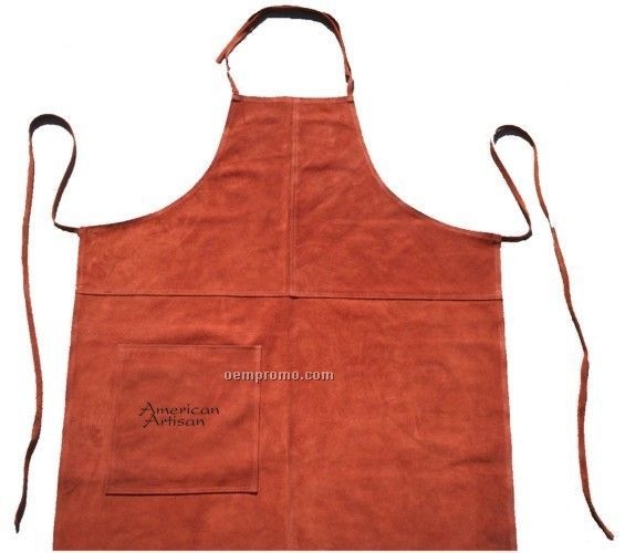 Suede Apron (Full Size) - Hot Branded (Rust)