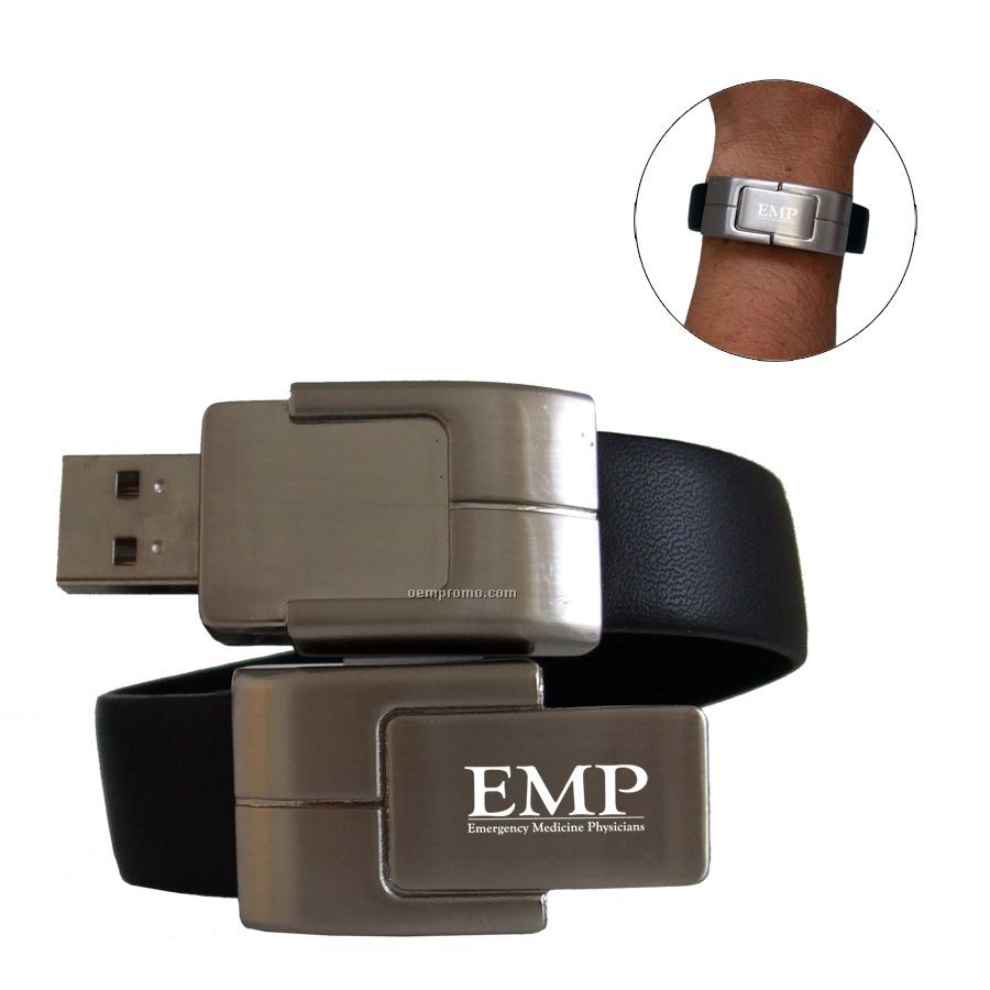 USB Wristband - Leather