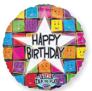 28" Singing Faces Happy Birthday Balloon