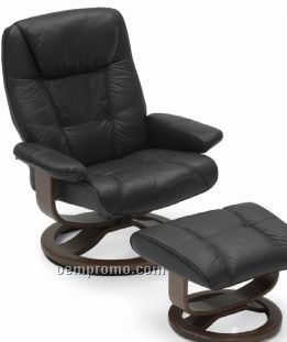 Arlen Recliner Chair With Ottoman (With Or Without Designer Logos)