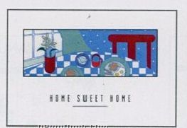 Home Sweet Home Blank Note 3 1/2"X5" Everyday Greeting Card