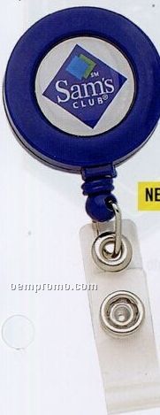 Retractable Badge Holder With Photo Dome Emblem (30 Mm)