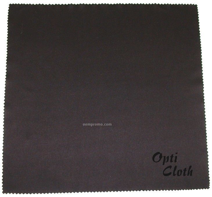 Deluxe 10" X 10" Black Opticloth With Laser "Engraved" Imprint