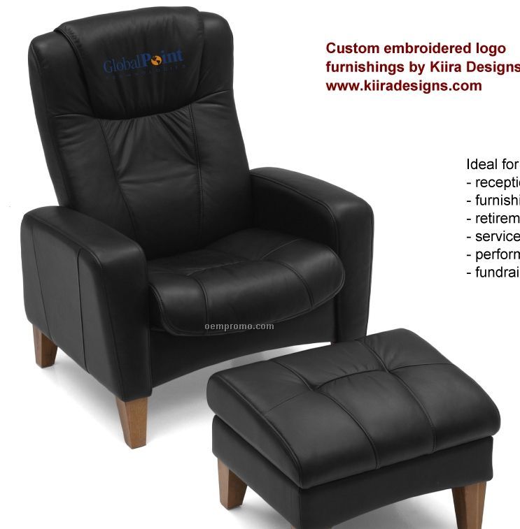 Poet Recliner Chair W/ Ottoman (With Or Without Designer Logos)