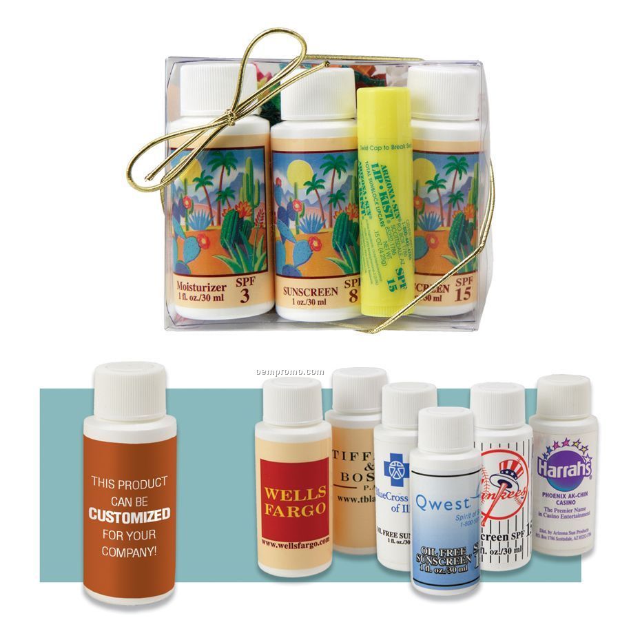 Sampler Gift Set With Three 1 Oz. Products & Lipkist Lip Balm