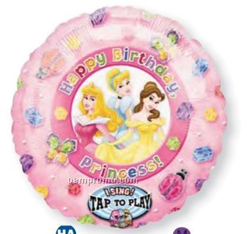 28" Singing Disney Princess Happy Birthday Balloon