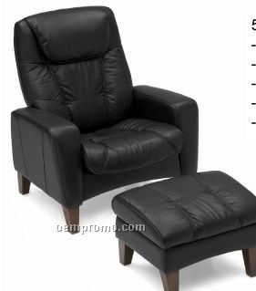 Bijou Recliner Chair W/ Ottoman (With Or Without Designer Logos)
