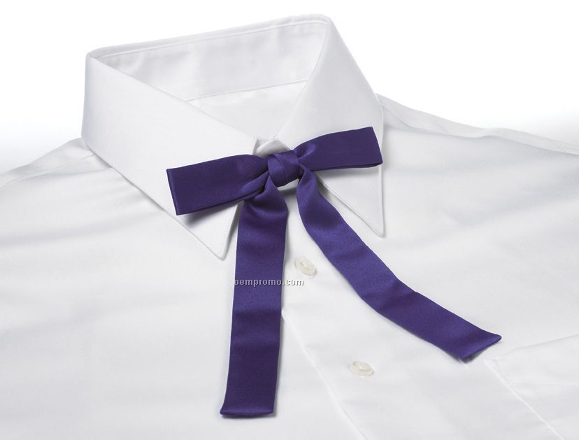 Wolfmark Kentucky Colonel Polyester Satin Clip-on Tie - Purple