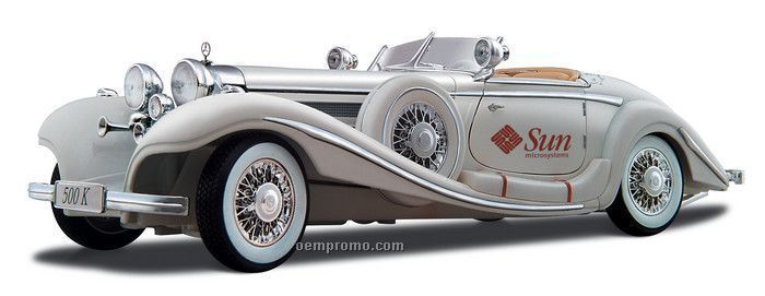 9" White 1936 Mercedes-benz 500k Type