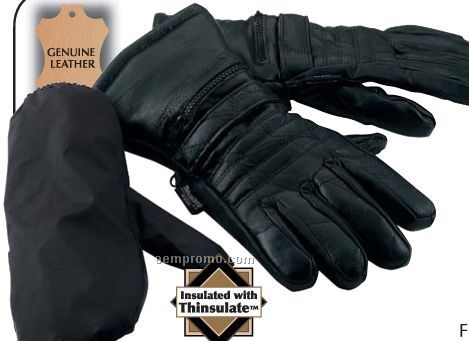 Giovanni Navarre Italian Stone Design Genuine Leather Gloves (L)