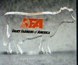 Acrylic Paperweight Up To 12 Square Inches / Cow