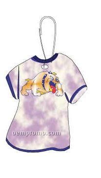 Bulldog Mascot T-shirt Zipper Pull