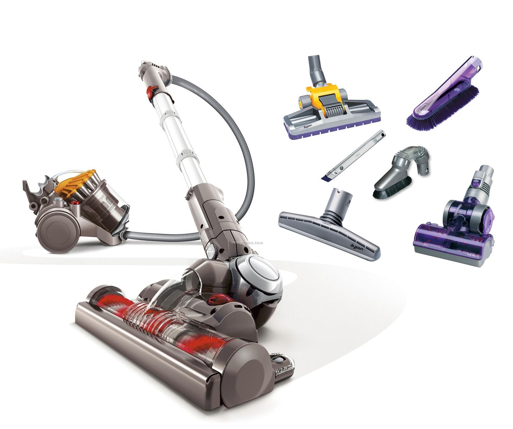 Dyson Dc23 Stowaway Motorhead Canister Vacuum And Total Gear Kit