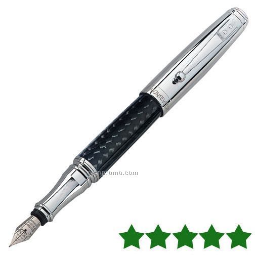 Invincia Fountain Pen W/ Pocket Clip (Chrome)