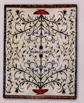 Tapestry Stock Woven Throws - Garden Crewel (53"X67")
