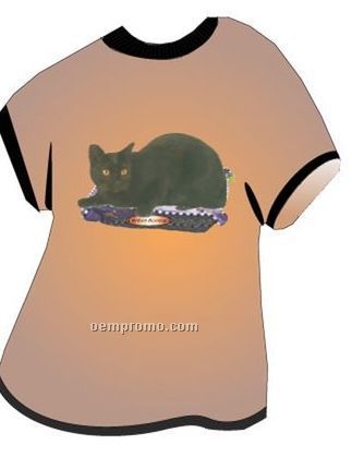 British Bombay Cat T Shirt Acrylic Coaster W/ Felt Back