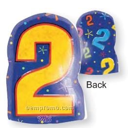18" Two Junior Shape Number Balloon