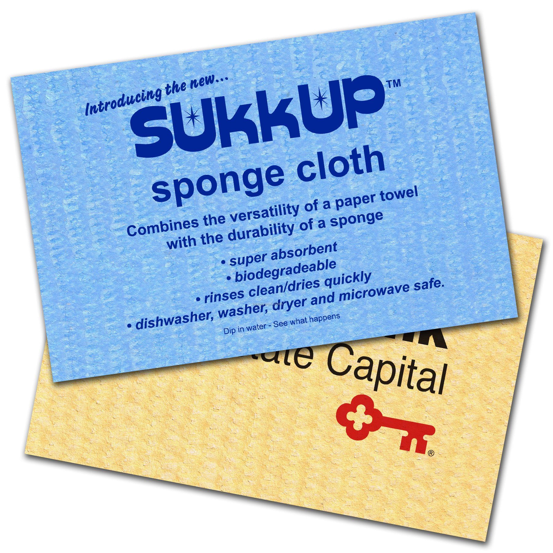 Compressed Sukkup Flat Sponge Cloth