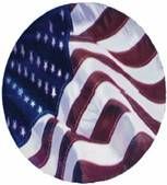 Holographic Mylar - 2" American Flag