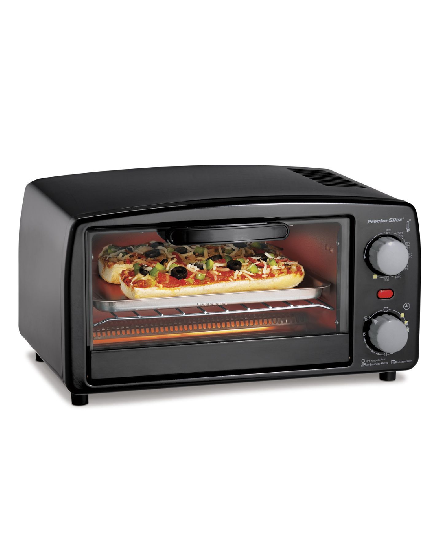 Proctor Silex - Ovens - 4-slice Toaster Oven - Black