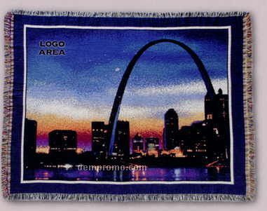 Tapestry Stock Woven Throws - St. Louis (53"X67")