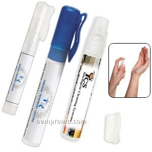 10 Ml. Hand Sanitizer Spray Bottle W/ Clip Cap