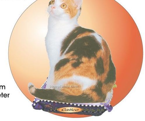 Calico Cat Acrylic Coaster W/ Felt Back