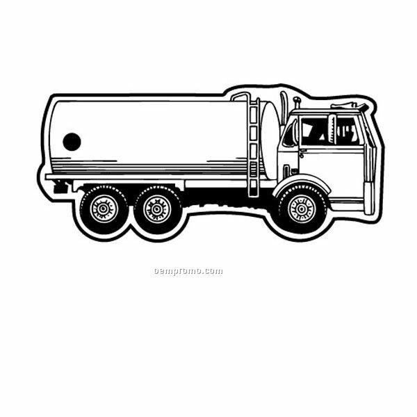 Stock Shape Collection Oil Truck 2 Key Tag