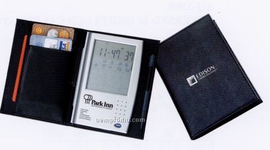 Wallet Size Touch Screen Alarm Clock W/ Currency Exchange
