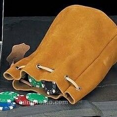 Executive Games - Suede Pouch W/ 200 Poker Chips