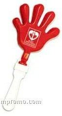 Red Hand Clackers With White Handle (Printed)