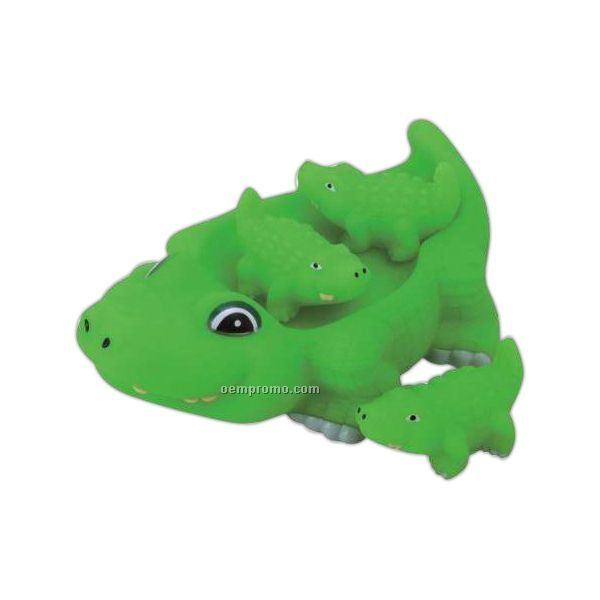 Rubber Alligator Family Toy