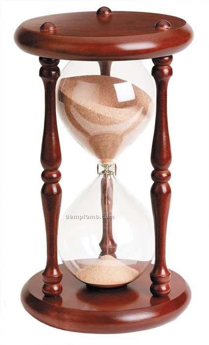 9" Cherry Wood 60 Minute Wood Timer