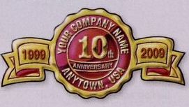 Gold Anniversary Seal (2 1/2"X1 1/4")