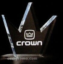 Acrylic Paperweight Up To 12 Square Inches / Crown 3