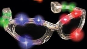 Light Up Tri-color Flashing Glasses