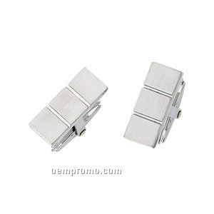Gents' Stainless Steel Cuff Link