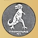 Stock Tyrannosaurus Token (882 Zinc Size)