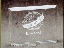Acrylic Paperweight Up To 12 Square Inches/ Custom Beveled Rectangle 1