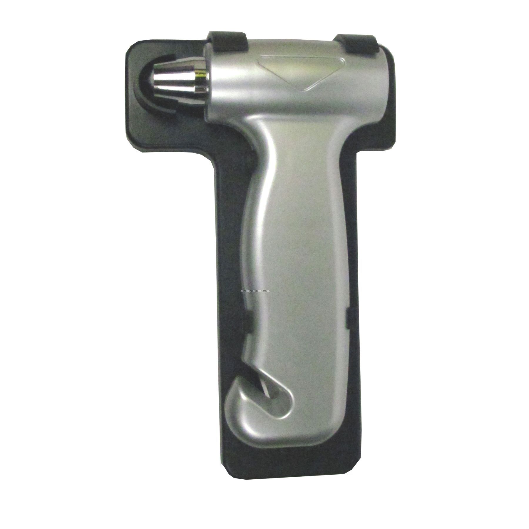 Auto Emergency Hammer Flashlight With Seatbelt Cutter