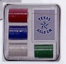 Poker To Go Game W/ Metal Box (Factory Direct 8-10 Weeks)