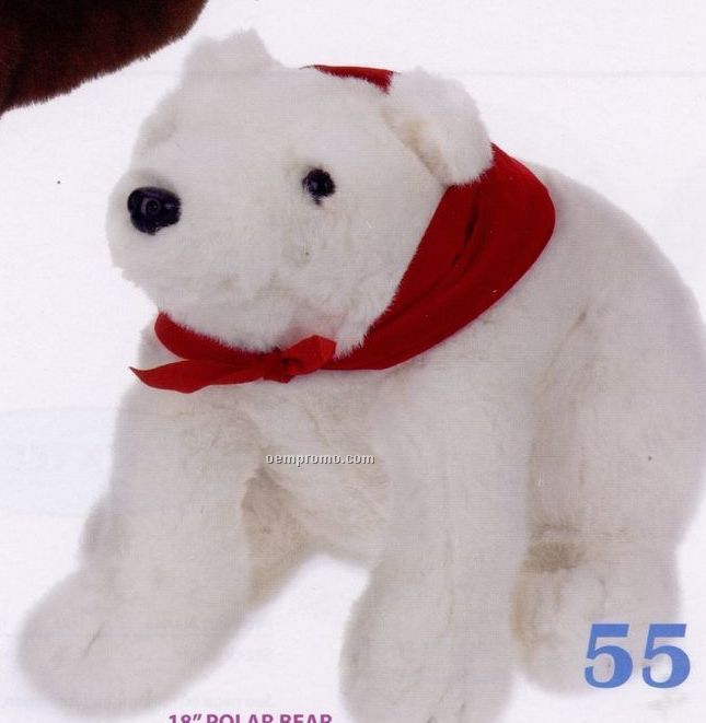 Stock Polar Bear Plush Stuffed Animal