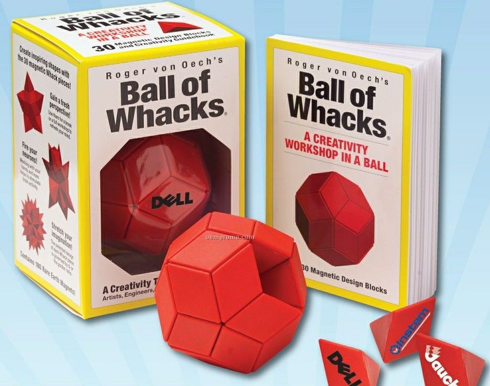 Ball Of Whacks Creativity Puzzle Toy With 30 Magnetic Pieces