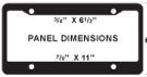 Budget Line 3-d License Plate Frame (3/4"X6 1/2" Top Imprint Area)