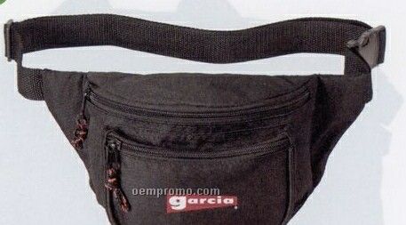Eco Recycled Three Zippered Fanny Pack